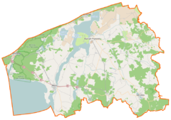 Mapa lokalizacyjna powiatu kamieńskiego