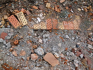 Brick from old buildings.