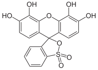 Strukturformel von Pyrogallolrot