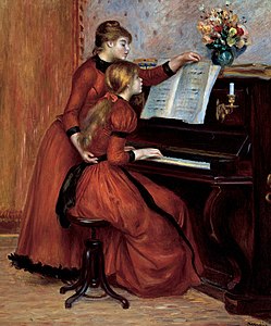 La Leçon de piano, 1889 ?, Joslyn Art Museum (Nebraska).