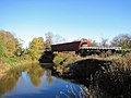 Die Roseman Covered Bridge bei Winterset, seit 1976 im NRHP gelistet[8]