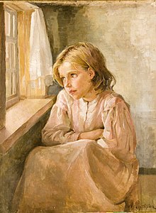 Antonina Rjevskaïa. Fille à la fenêtre.