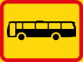 Bus plqaue sign