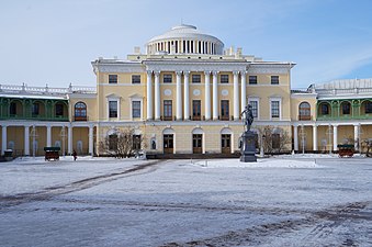 Палац у Паўлаўску[ru] (1782-1786, арх. Чарлз Камеран[ru])