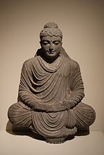 Bouddha assis en méditation (IIIe siècle - période Kushan)