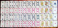 Set of 52 playing cards