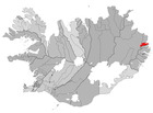 Ligging van Seyðisfjarðarkaupstaður