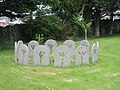 Stones of Gratitude in church yard in Ballyvaughan