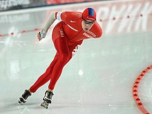 Sverre Haugli beim Eisschnelllauf-Weltcup 2007/08 in Hamar