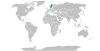 Location map for Sweden and Taiwan.