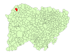 La Zarza de Pumareda – Mappa