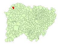 Localisation de La Zarza de Pumareda