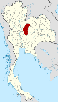 Phetchabun'un Tayland'daki konumu