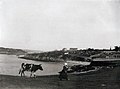 La plage Saint-Jean vue du Rheun vers 1905 (photographie de Philippe Tassier).