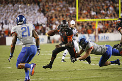 Taylor scrambles against Boise State Tyrod Taylor scrambles vs Boise State.jpg