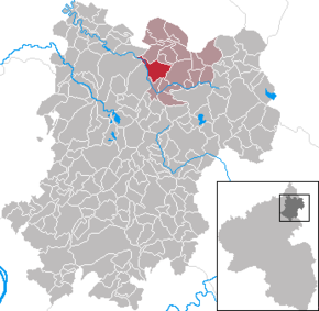 Poziția Unnau pe harta districtului Westerwaldkreis