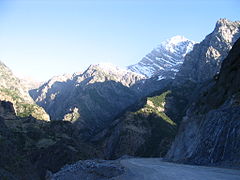 Vallée du Panj entre l'Afghanistan et le Tadjikistan.