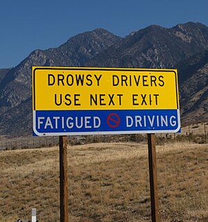 An advisory sign on Interstate 15 in Utah near...