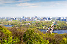 A view of the left bank neighbourhoods of Kyiv View to Kiev.jpg