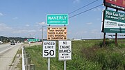 Waverly corporation limit sign