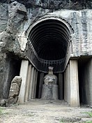 1 Hinayana style Aurangabad Buddhist Cave with stupa.jpg