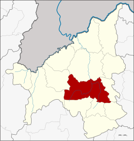 Amplasarea districtului în provincia Loei