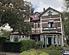 dubbele villa met tuinhek