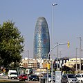 Torre Agbar de Jean Nouvel, Barcelona, España, 2005.
