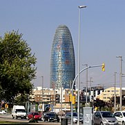 Torre Agbar de Jean Nouvel, Barcelona, Catalunya, 2005.