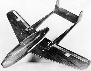 発展型XP-59の模型