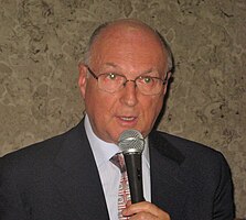 Livio Berruti (hier im Jahr 2010), 1960 Olympiasieger, belegte in diesem Finale Rang fünf