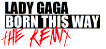 Description de l'image Born This Way The Remix Logo.png.