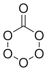 Skeletal formula of carbon hexoxide