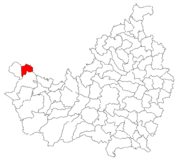 Location in Cluj County