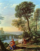 Peizazh me Apollonin dhe Merkurin - Claude Lorrain, 1645 Galeria Doria Pamphil, Romë, Itali