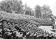 Cornell University's 1920 graduation ceremony Cornell University 1920 graduation.jpg