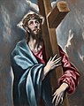 Χριστός που Κουβαλάει τον Σταυρό, 1602. Πίνακας του Θεοτοκόπουλου στο Μουσείο του Πράδο, Μαδρίτη, αντίγραφο στο Μουσείο Δομήνικου Θεοτοκόπουλου.[5]