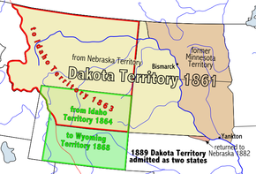 Teritoriul Dakota, 1861–1889