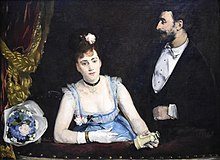 Eva Gonzales, Une Loge aux Italiens, or, Box at the Italian Opera, c. 1874, oil on canvas, Musee d'Orsay, Paris Eva Gonzales (1849-1883) Een loge in het Theatre des Italiens (1874) Musee d'Orsay 22-8-2017 17-29-43.JPG
