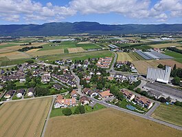 Eysins, aerial view