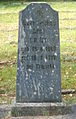 Nagrobek kamienny na cmentarzu z I wojny światowej znajdujący się we Frąckach