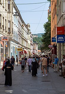 Ferhadija street in 2023