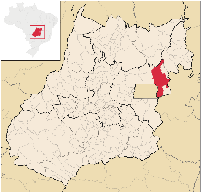 Localização de Formosa em Goiás