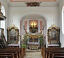 Blick auf den Chor der Kirche