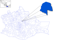 Location of the municipality in Oaxaca