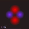 Helium atom nucleus