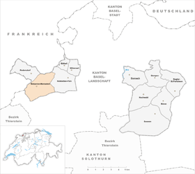 Karte von Metzerlen-Mariastein