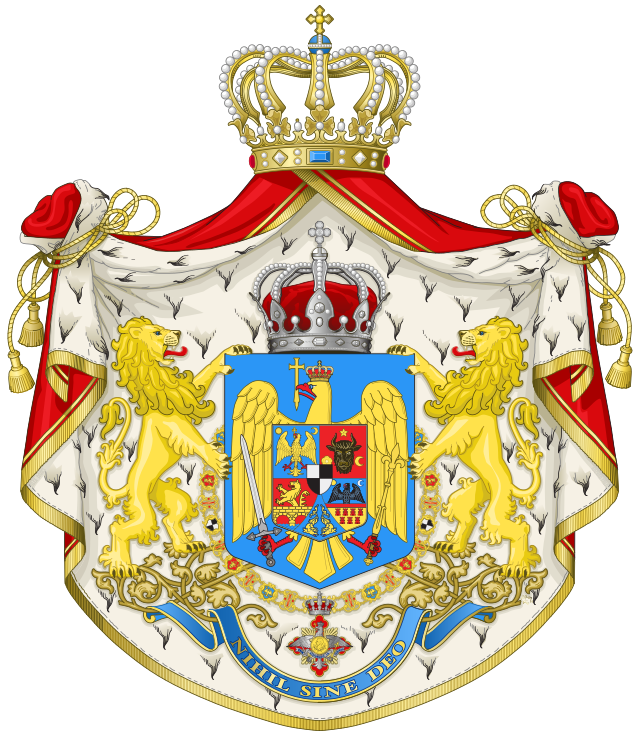 Description de l'image Kingdom of Romania - Big CoA.svg.