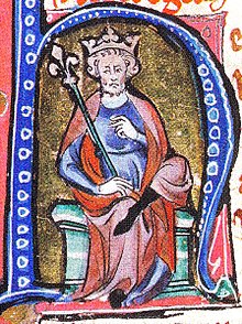 Cnut from a medieval illuminated manuscript Knut der Grosse cropped.jpg