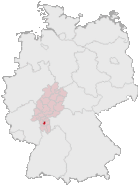 Lage der kreisfreien Stadt Darmstadt in Deutschland.gif